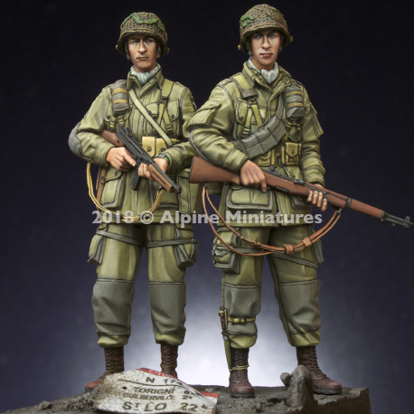 Alpine Miniatures[AM35252]1/35 WWII米 第101空挺師団 兵士(2体セット