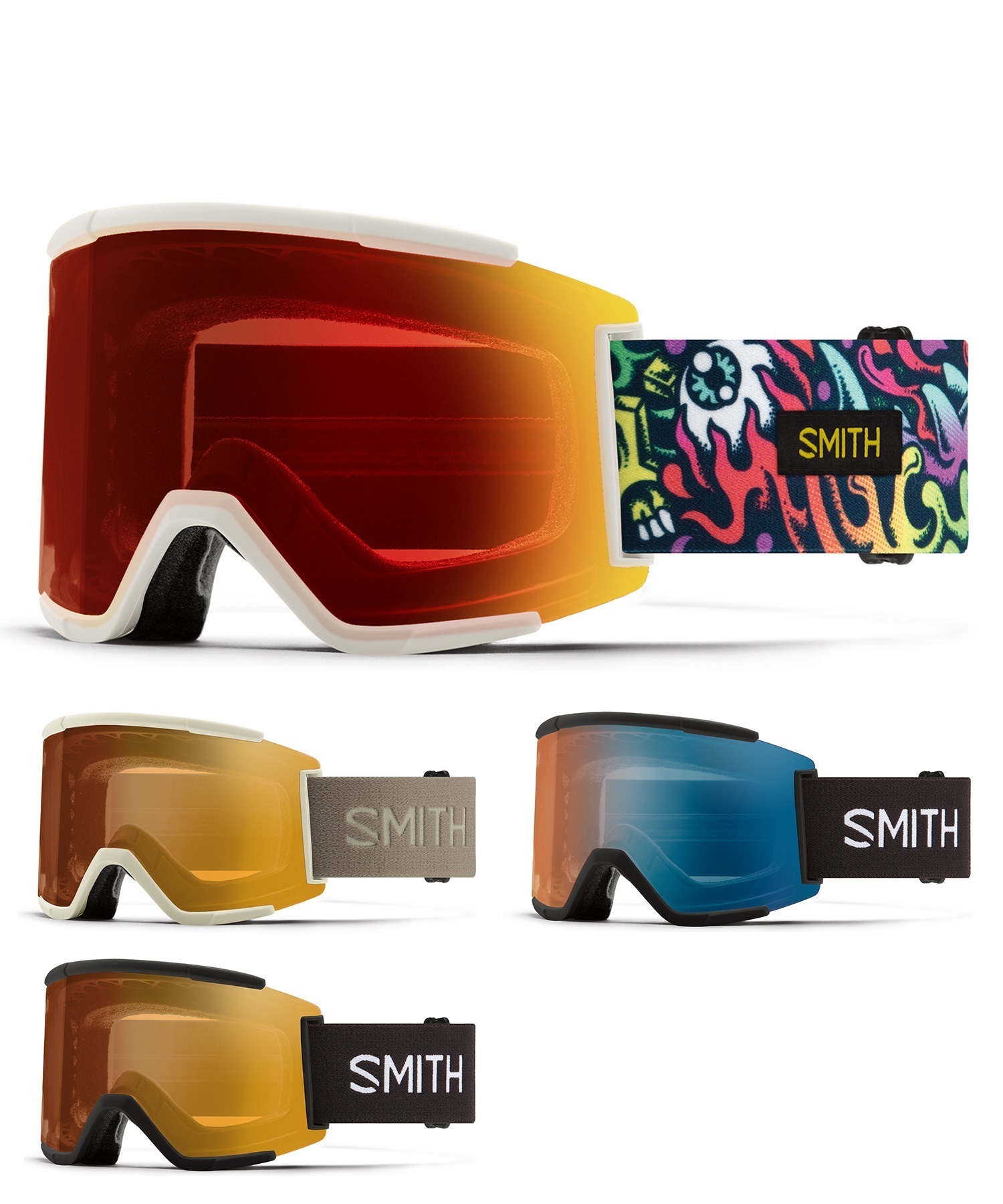 SMITH スミス SQUAD XL 平面 スノーボード ゴーグル ユニセックス