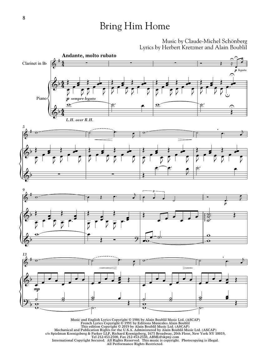 クラシック・プレーヤーのためのレ・ミゼラブル (クラリネット+ピアノ