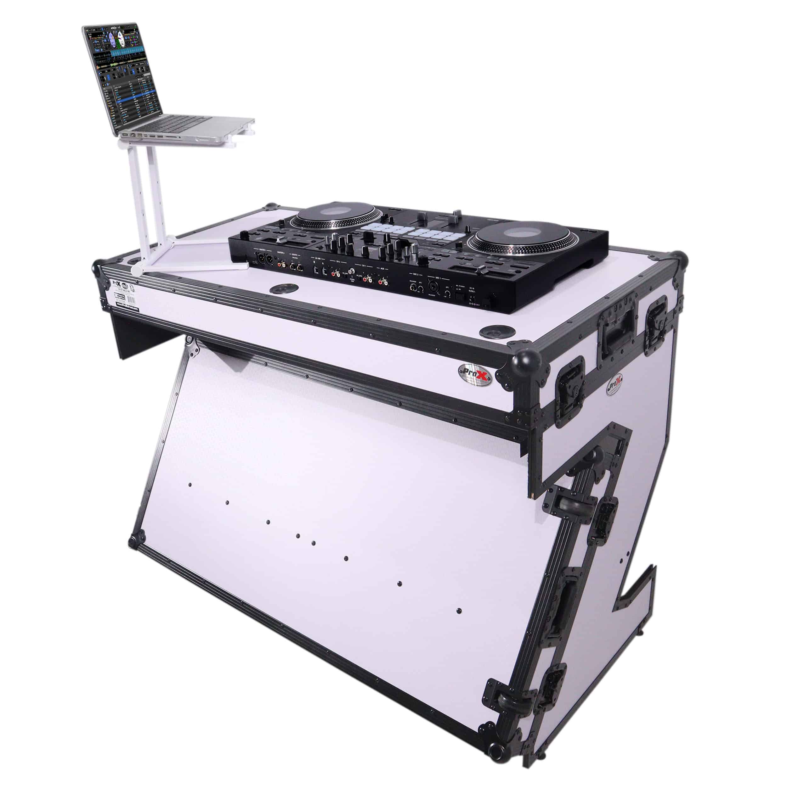 Pro X DJ Z-Table Portable DJ Station with Laptop Stand - Music