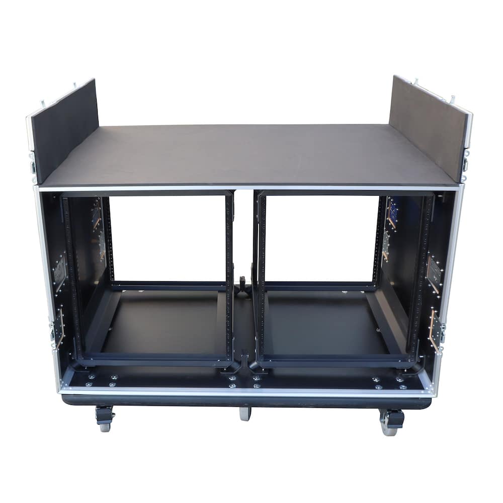 Pro X ATA Flight Style Mixing Console Case 2x side by side 12U