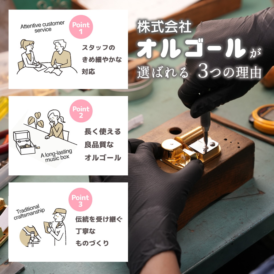 18弁】会津塗宝石箱～桜～ オルゴール ｜株式会社オルゴールからのお知らせ