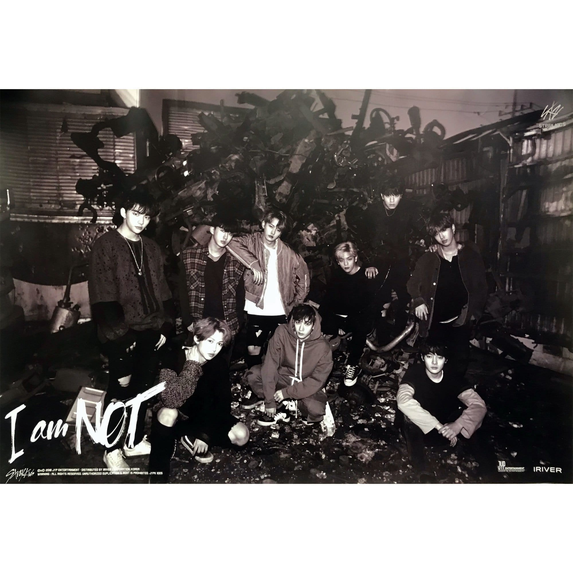 STRAY KIDS | 1ST MINI ALBUM [ I AM NOT ] | (GROUP VER.) POSTER