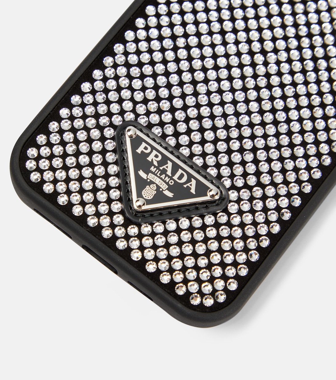 Crystal-embellished iPhone 13 case in gold - Prada | Mytheresa