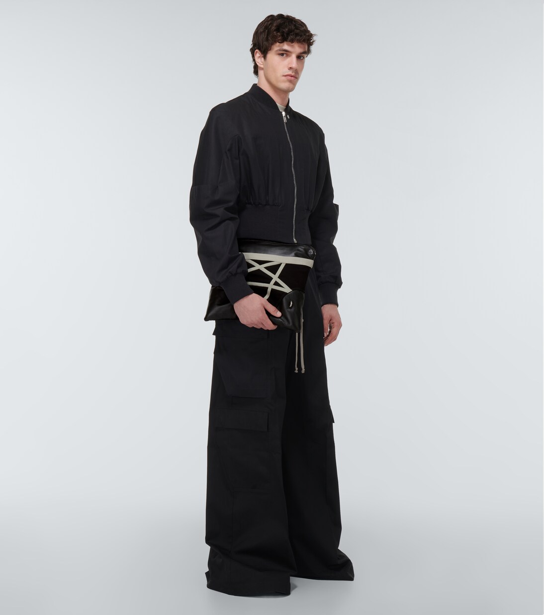 Pentabrief leather pouch in black - Rick Owens | Mytheresa