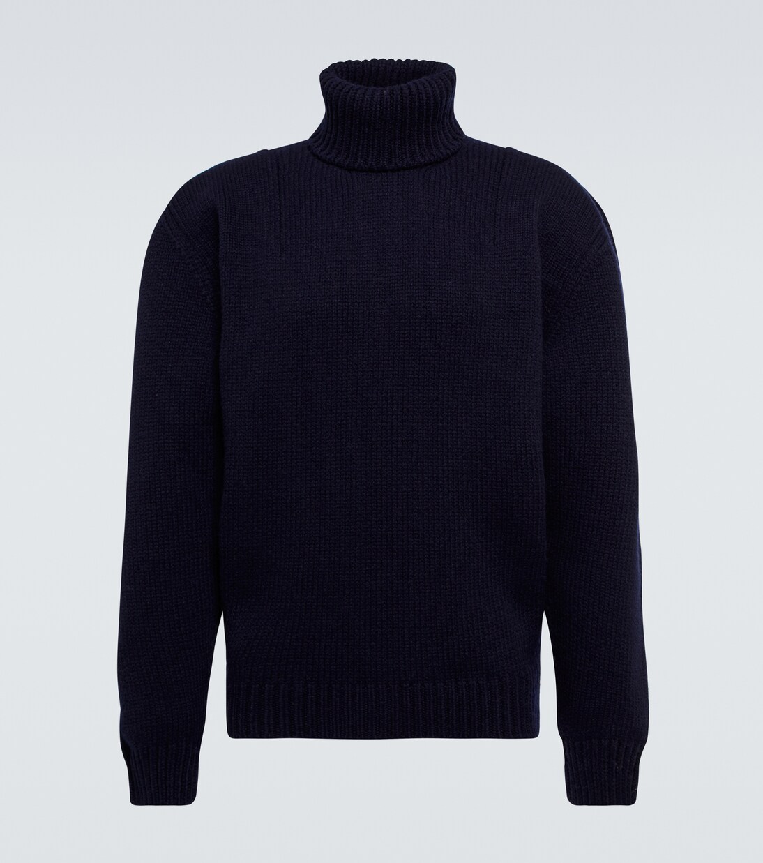 Wool turtleneck sweater in blue - Prada | Mytheresa