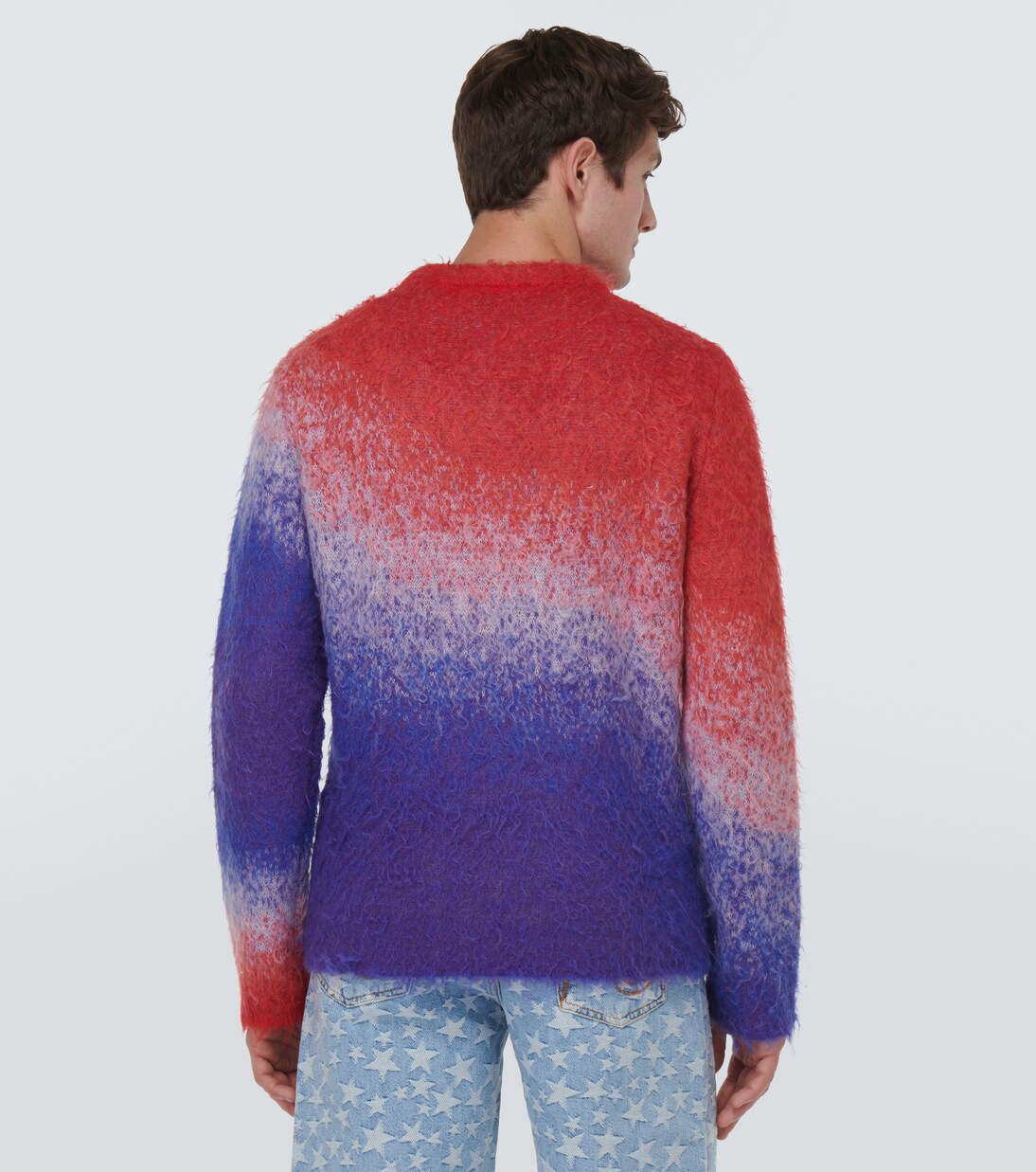 Gradient mohair-blend sweater in multicoloured - ERL | Mytheresa