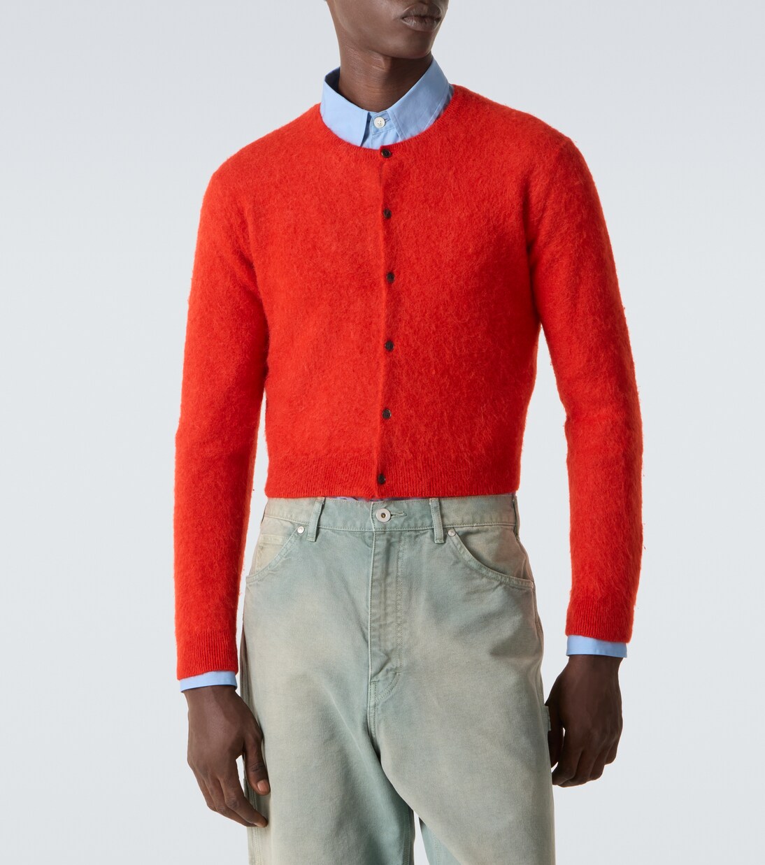 Alpaca cardigan in red - Auralee | Mytheresa