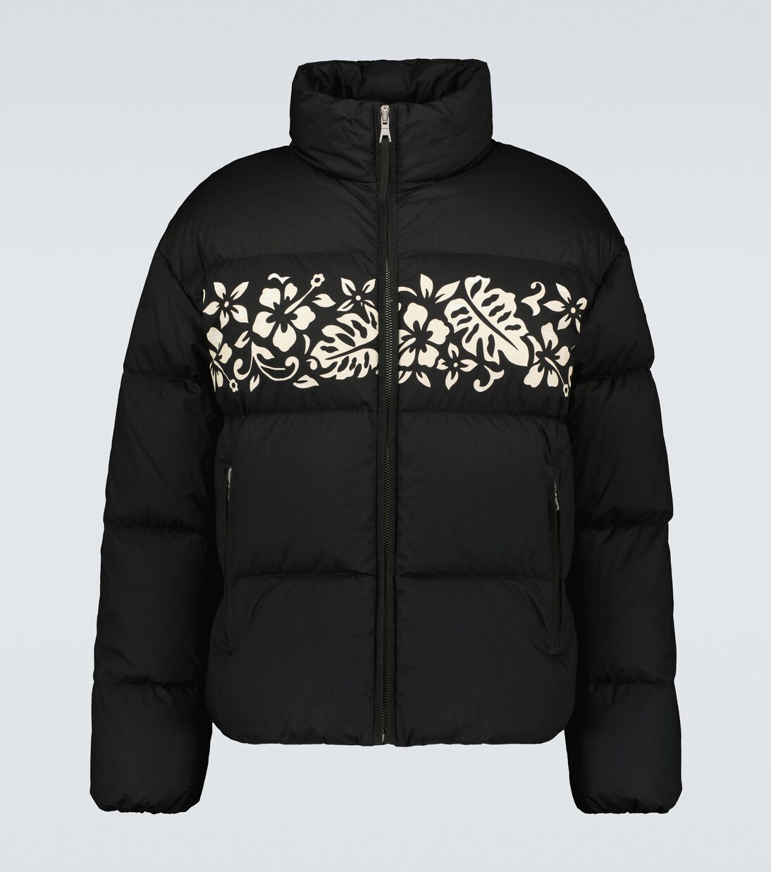 8 Moncler Palm Angels Idyllwild down-filled jacket in black