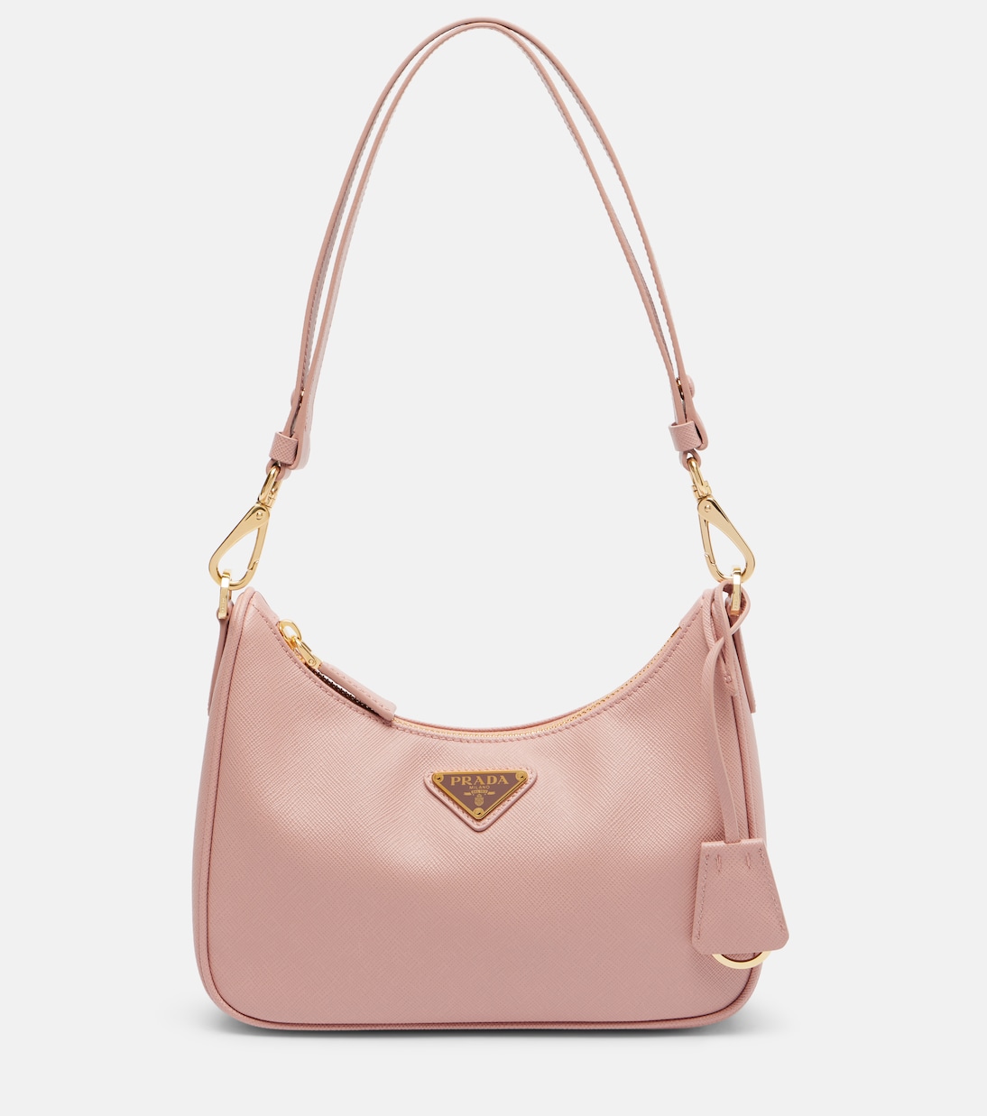 Prada Re-Edition Mini leather shoulder bag in pink - Prada | Mytheresa