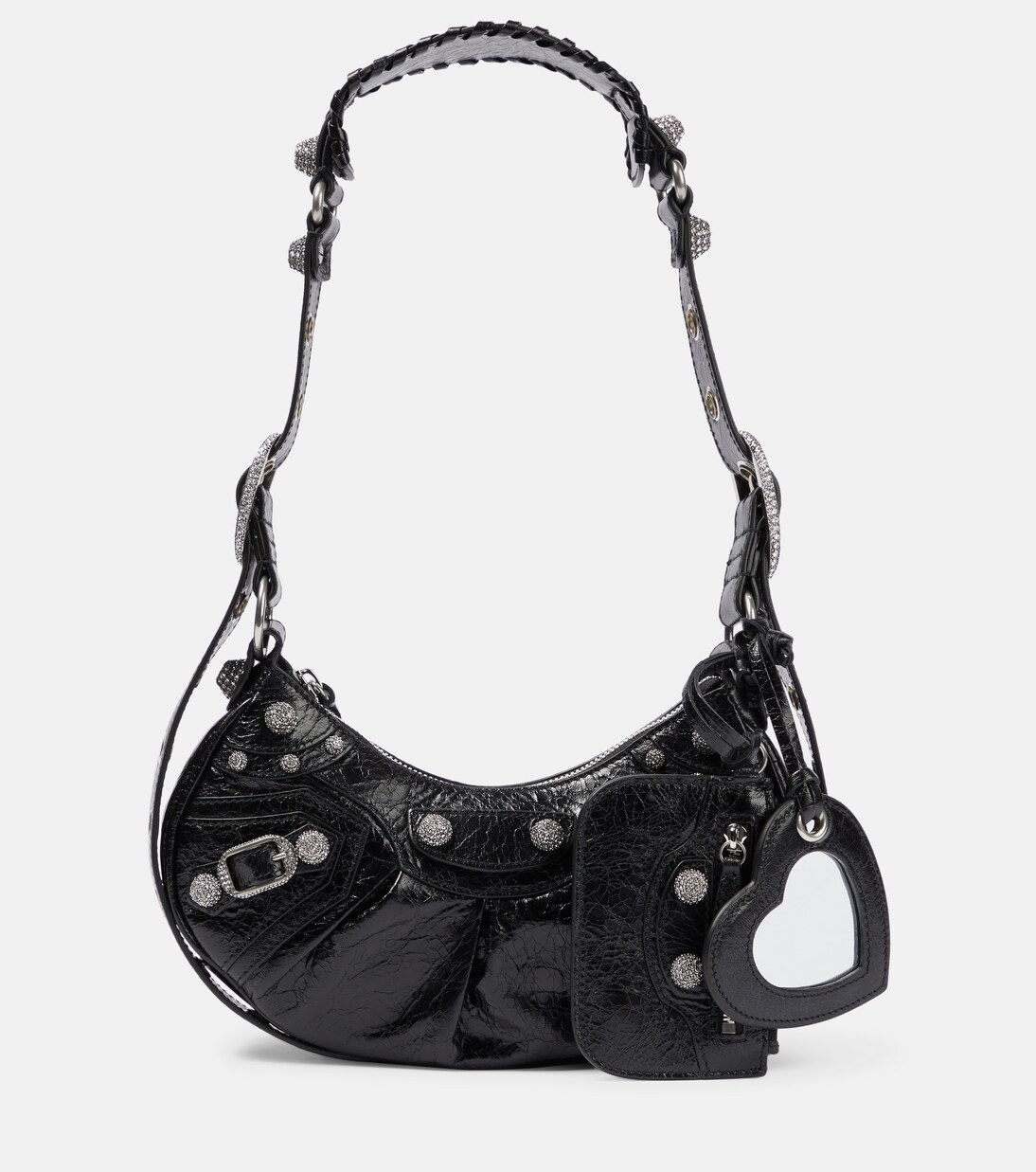 Le Cagole XS leather shoulder bag in black - Balenciaga | Mytheresa