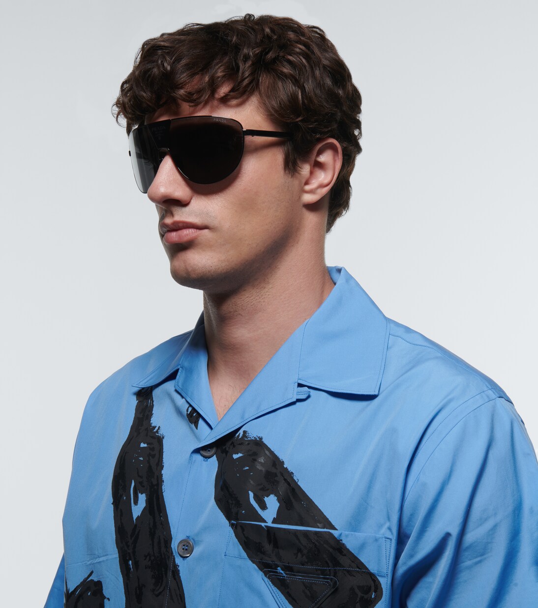 Aviator sunglasses in metallic - Prada | Mytheresa