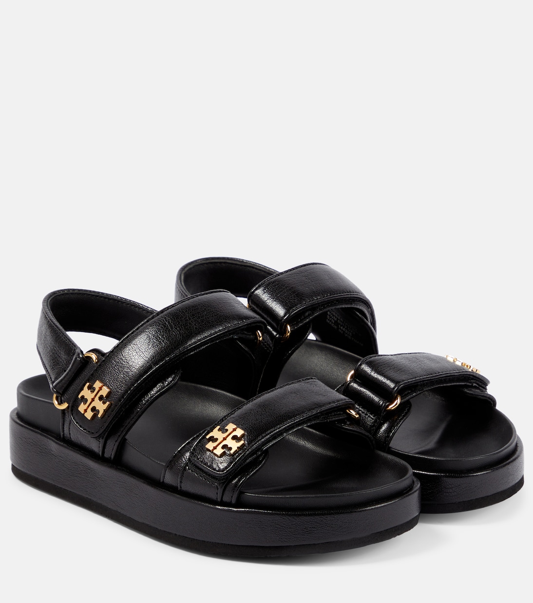 Kira leather platform sandals in black - Tory Burch | Mytheresa