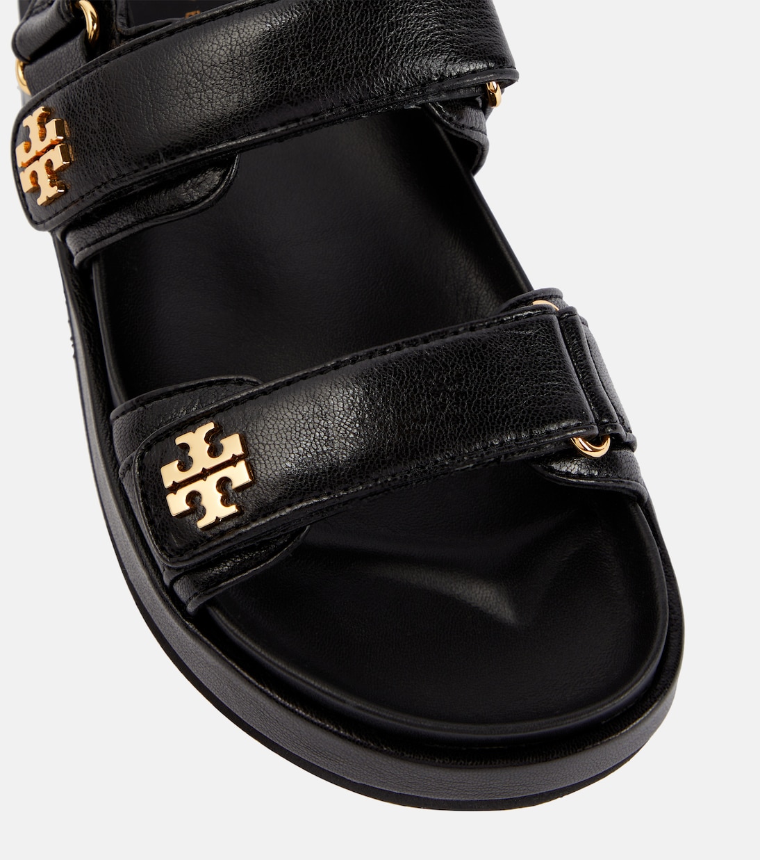 Kira leather platform sandals in black - Tory Burch | Mytheresa
