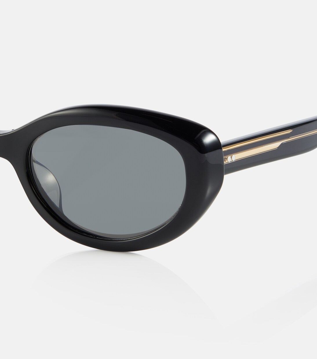 x Oliver Peoples 1969C oval sunglasses in black - Khaite | Mytheresa