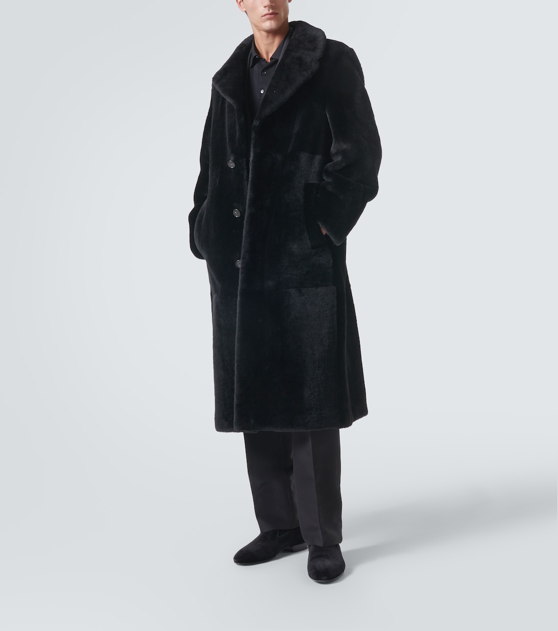 Emiliano shearling coat in black - Loro Piana | Mytheresa