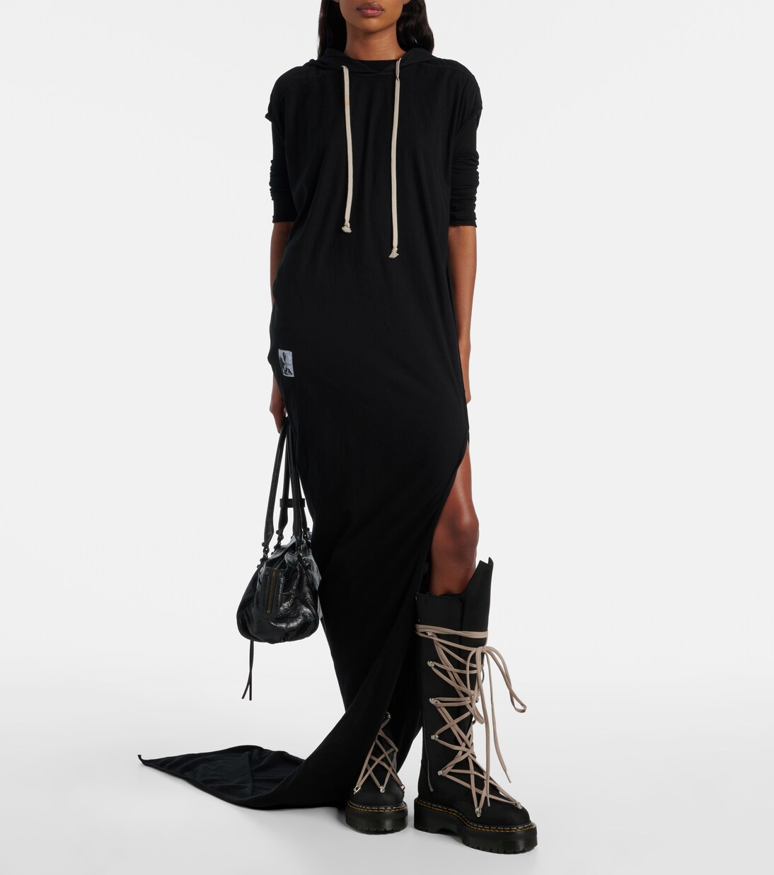 x Dr. Martens DRKSHDW 1B60 Quad Sole Pentalace knee-high boots in