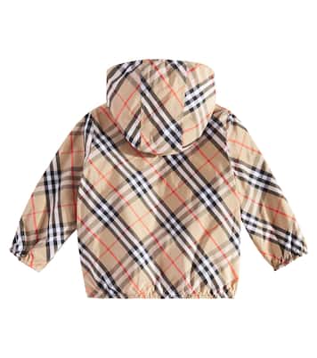 Burberry Check reversible technical jacket in beige - Burberry