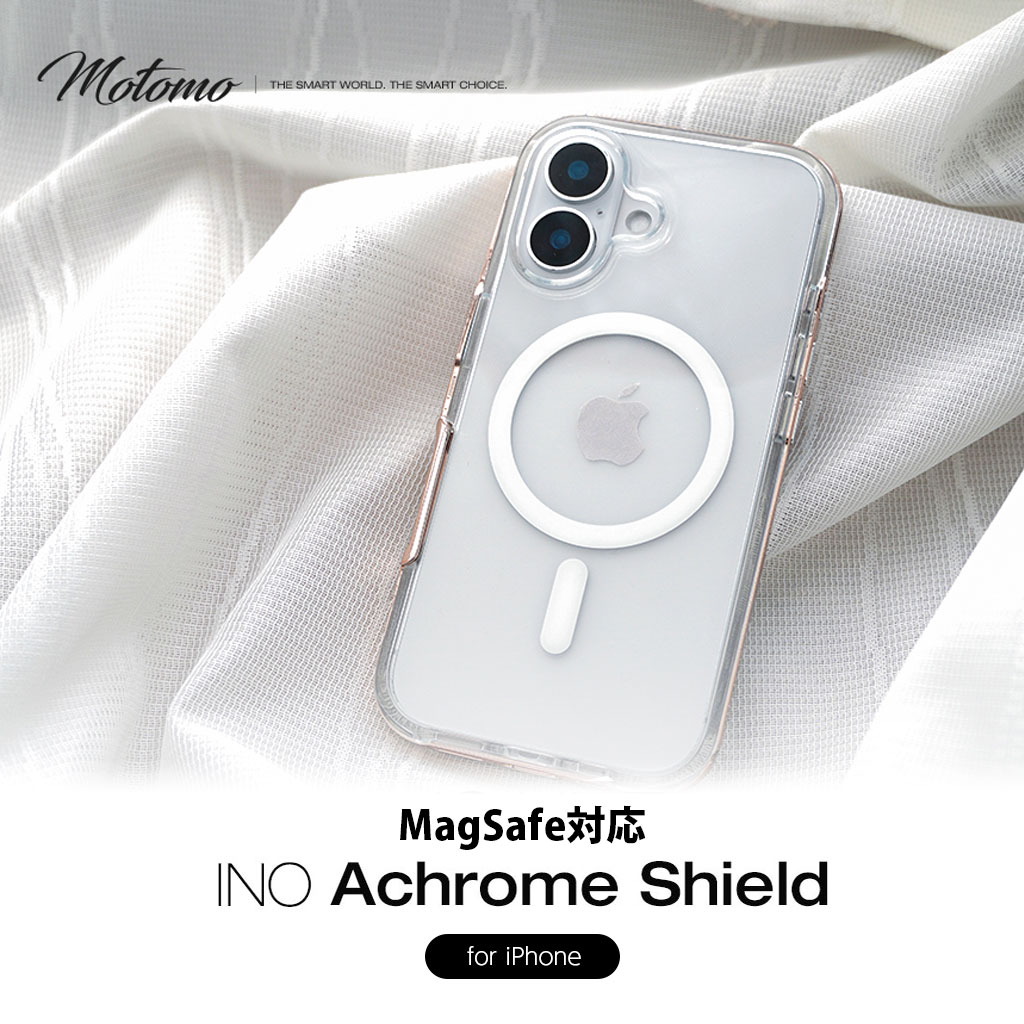 motomo（モトモ） [iPhone 16 用] MagSafe対応 INO Achrome Shield