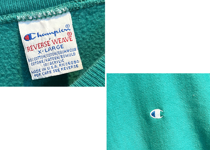 90's【USA製】ビンテージ【champion】【チャンピオン】【リバース