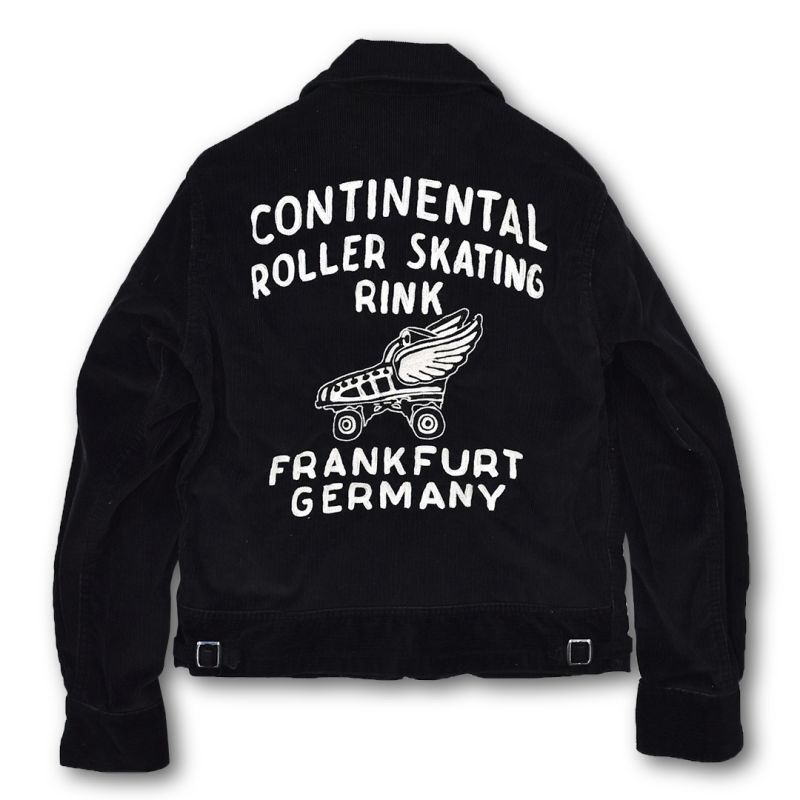 50's【ビンテージ】【黒】【チェーンステッチ】【Roller Skating Rink