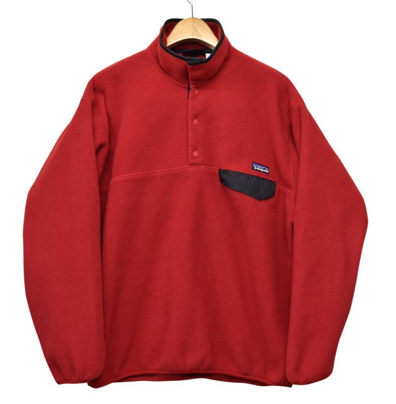 パタゴニア】patagonia【赤×黒】シンチラフリース【スナップT】プル