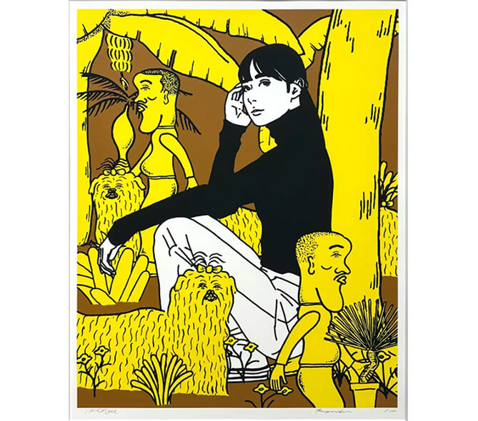 KYNE×NONCHELEEEのコラボシルクスクリーン ー NOISEKING ノイズキング