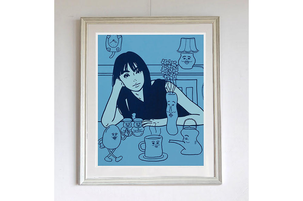 KYNEの魅力が増しているNONCHELEEEとのコラボシルクスクリーン ー