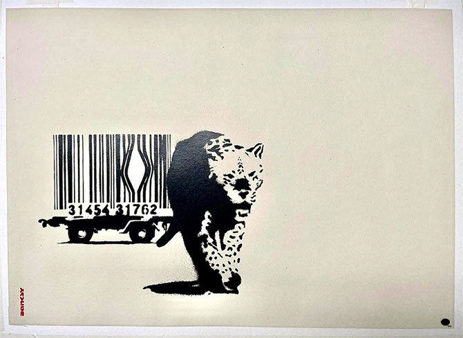 Banksy（バンクシー） -Barcode unsignedのCOA付き作品を販売 ー