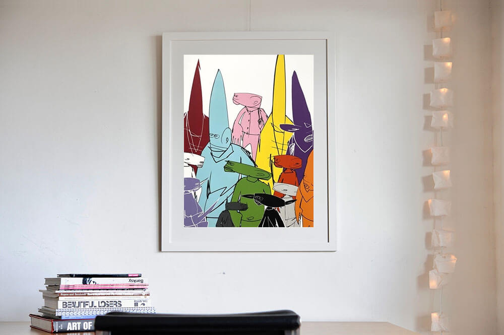 Futuraの集大成的な個展で販売されたシルクスクリーンです。 ー