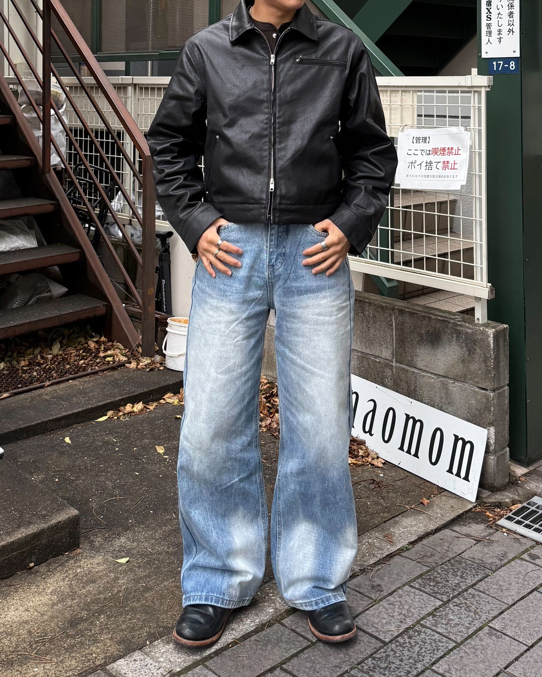 ヴィンテージウォッシュワイドデニム KO-012