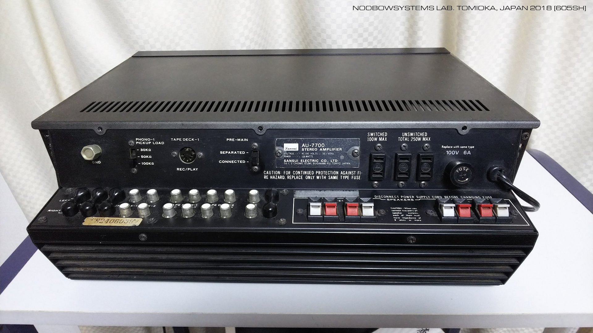 Sansui AU-7700 Stereo Amplifier : Back To Life Again