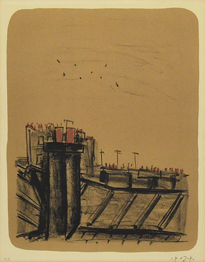 香月泰男版画額「作品」 | Natsume Books