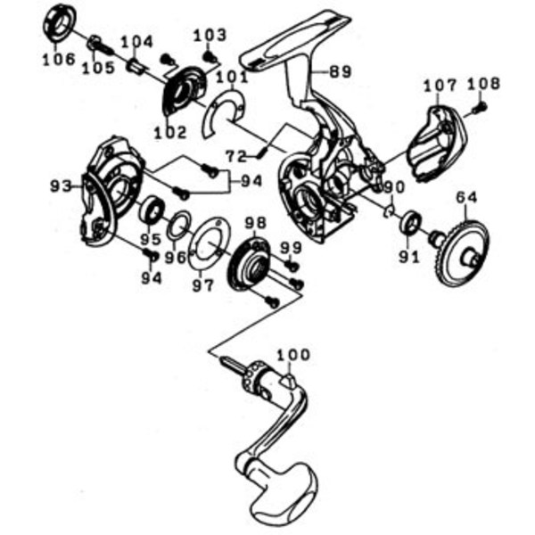 ダイワ(Daiwa) パーツ:09トーナメントISO Z競技LBD ハンドルカラー NO