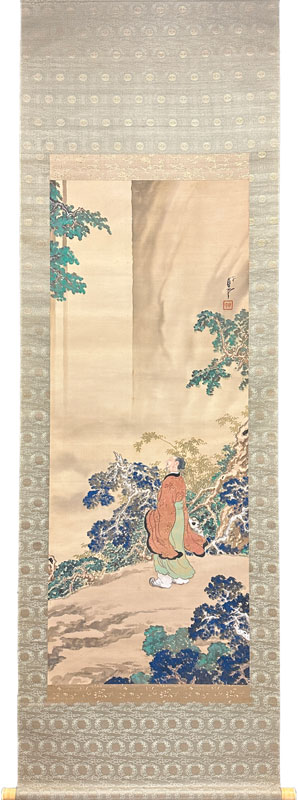 尾竹越堂 李白/掛け軸(Hanging scrolls) 絵画の買取 販売 鑑定/長良川画廊