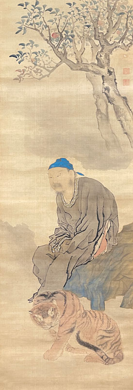 月僊 董奉杏林之図/掛け軸(Hanging scrolls) 絵画の買取 販売 鑑定