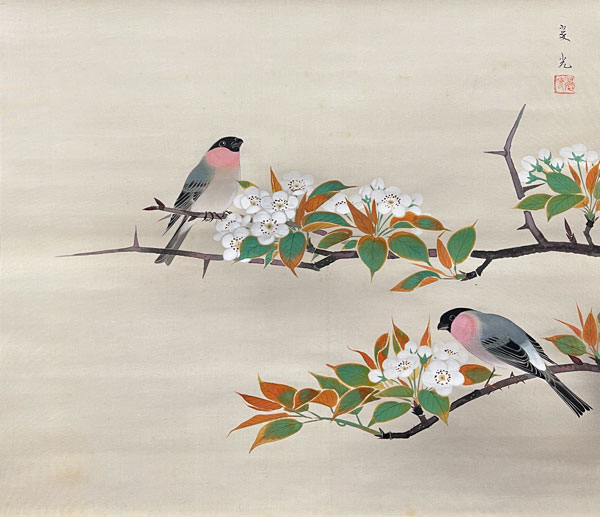 福田翠光 春光/掛け軸(Hanging scrolls) 絵画の買取 販売 鑑定/長良川画廊