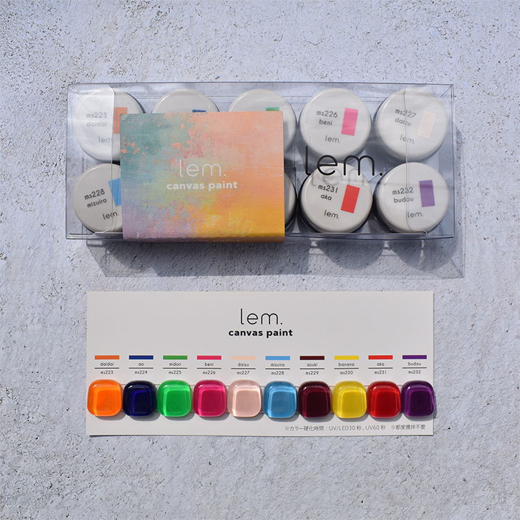 lem. カラージェル キャンバスペイント10色セット | Nail Labo Online