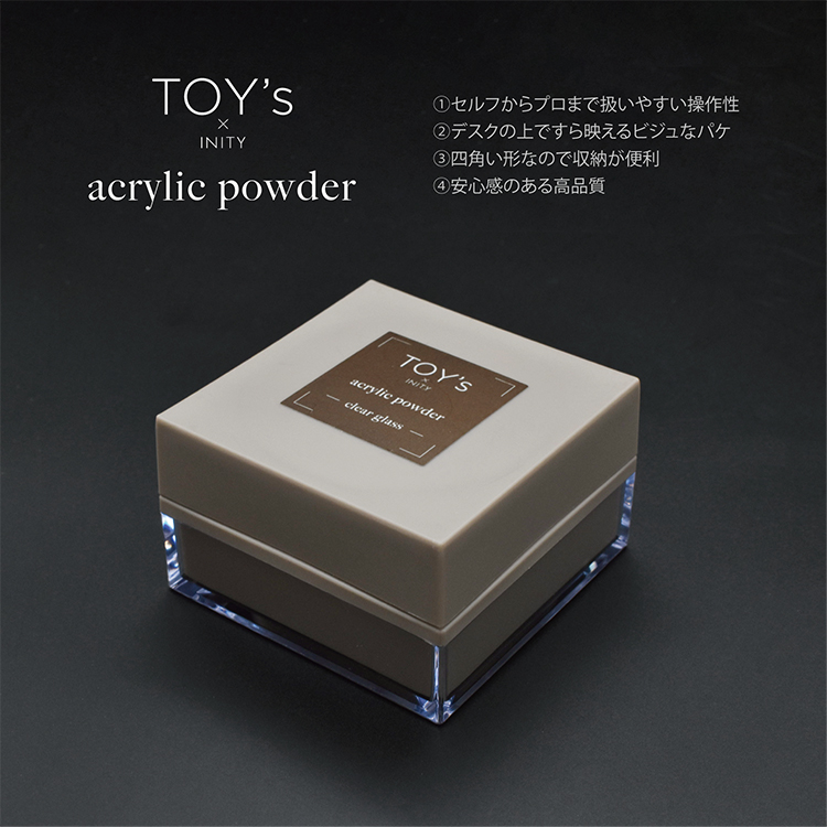 TOY's × INITY アクリルパウダー クリアグラス | Nail Labo Online