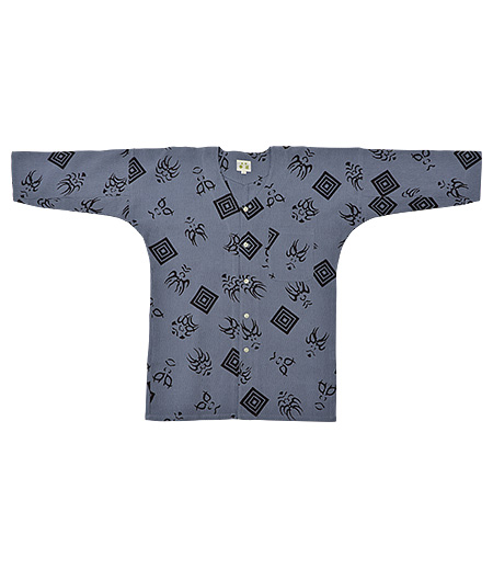 鯉口中屋 刺子 隈取（グレー／くまどり） 浅草中屋-商品詳細：浅草中屋