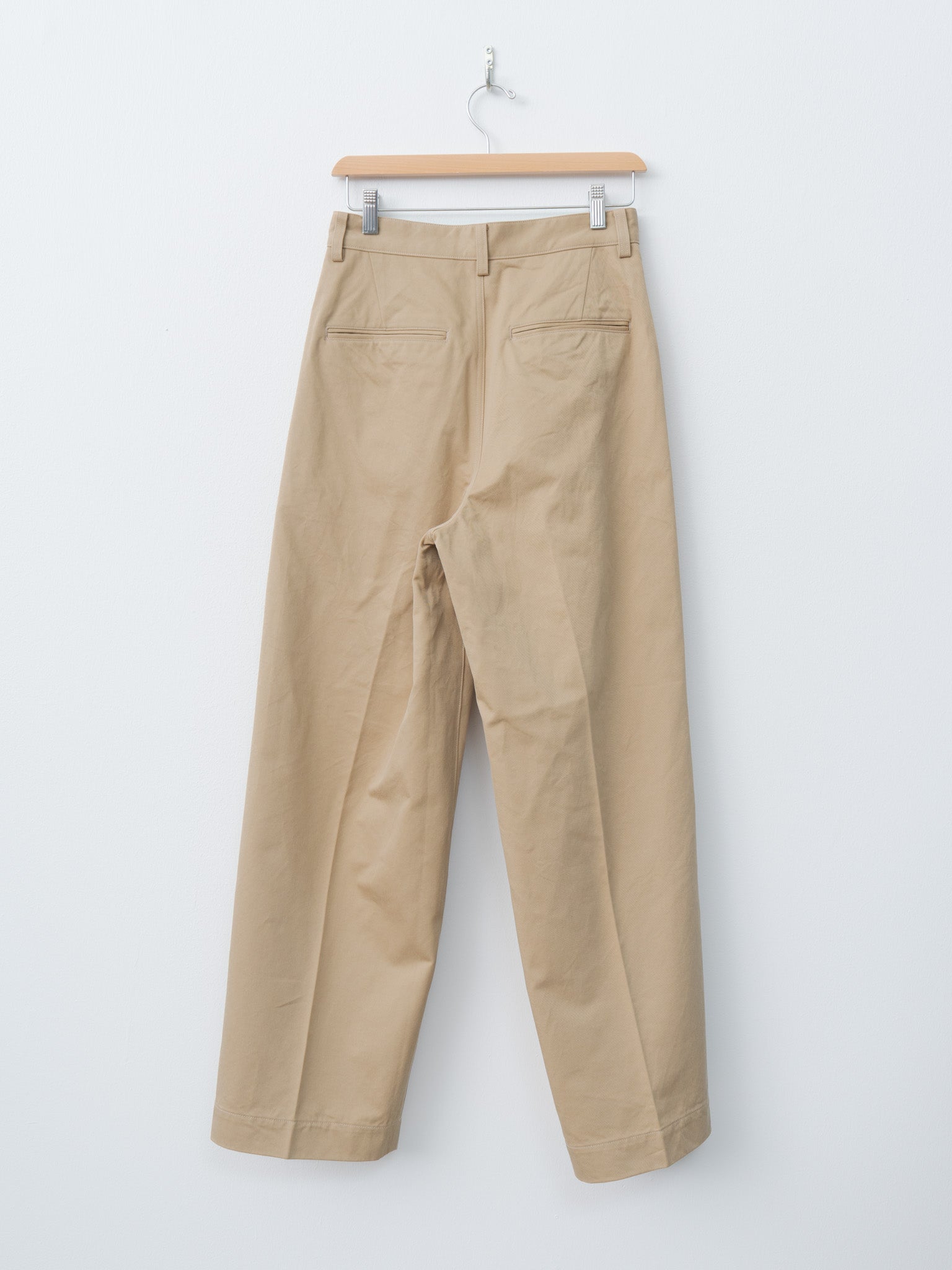 Namu Shop - Auralee Washed Finx Chino One-Tuck Pants - Camel Brown