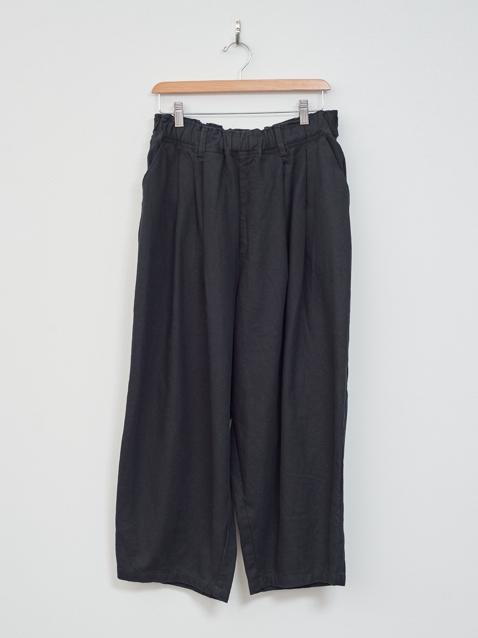 Namu Shop - Ichi Antiquites Cotton Linen Pants - Black