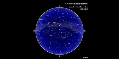 ペルセウス座流星群が極大（2023年8月） | 国立天文台(NAOJ)