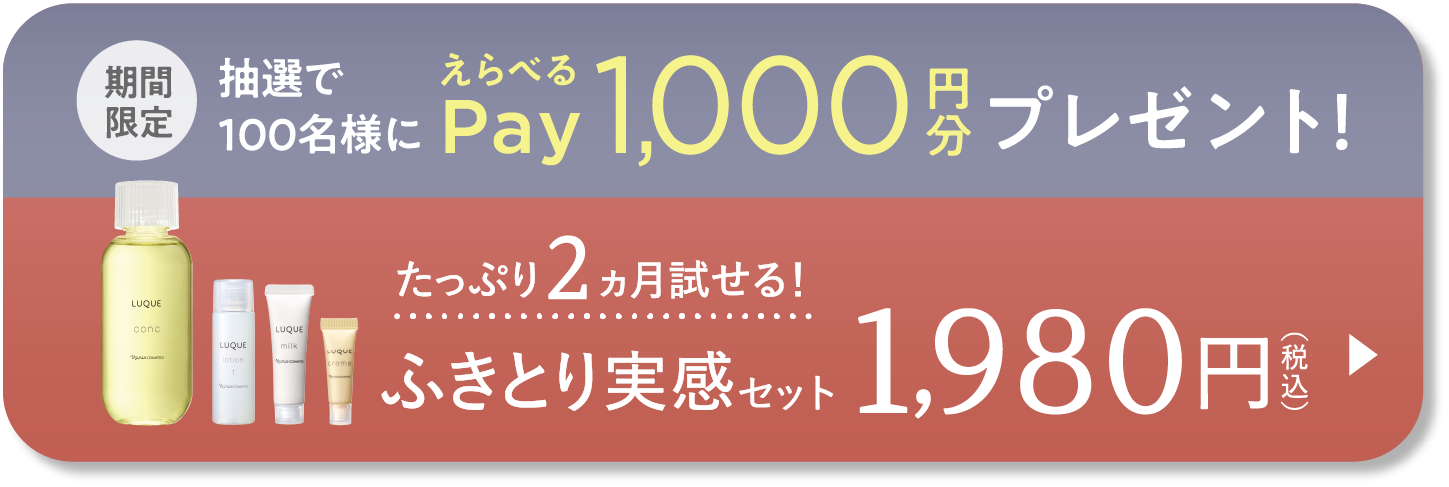 LUQUEふきとり実感セット | NARIS ONLINE STORE