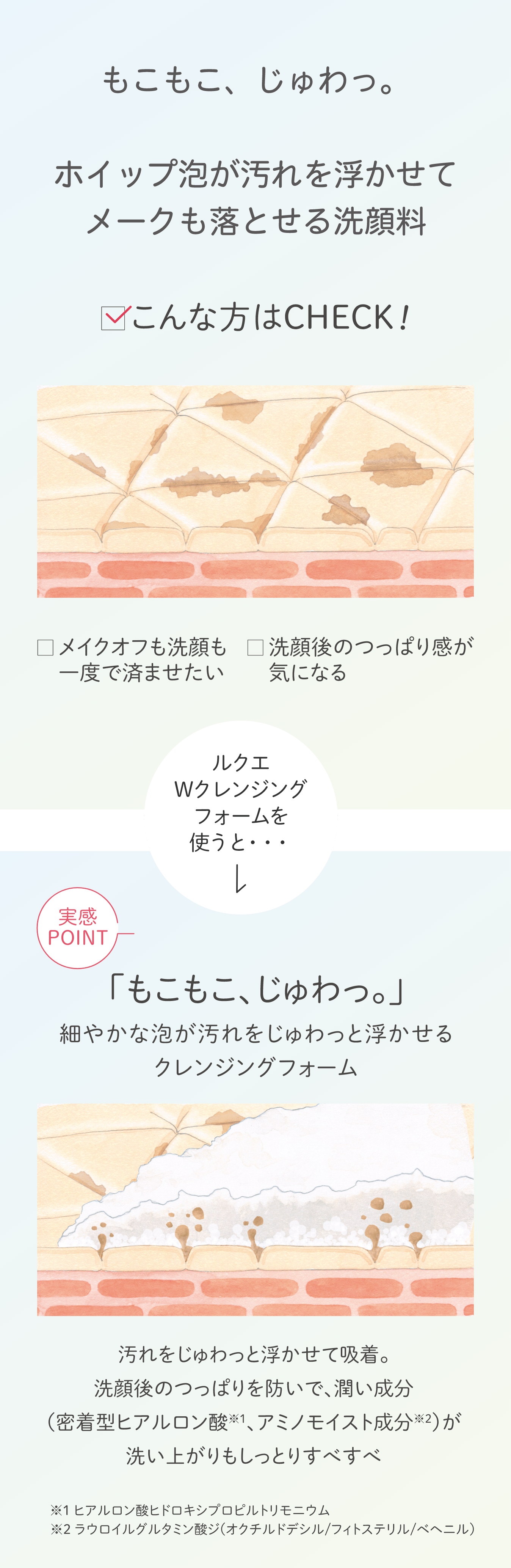 Wクレンジング フォーム(通常購入): シリーズから探す / ナリス