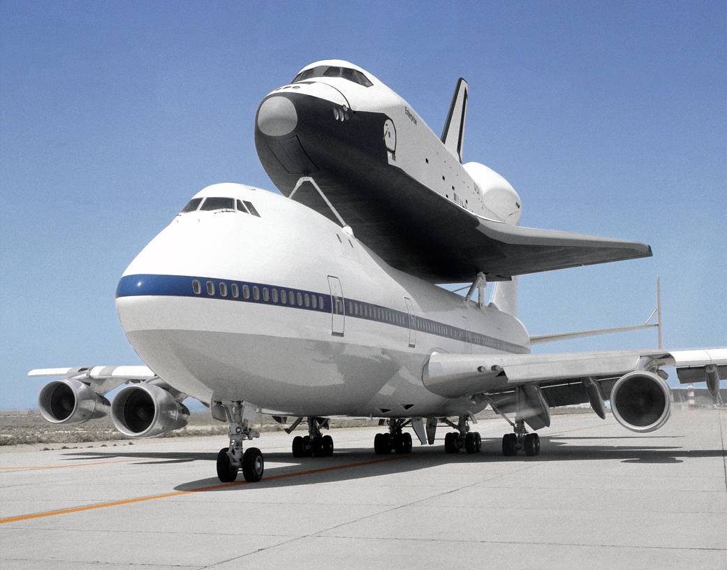 希少‼️NASA Enterprise w/Boeing 747-100SCA 46 Years Ago A Modified