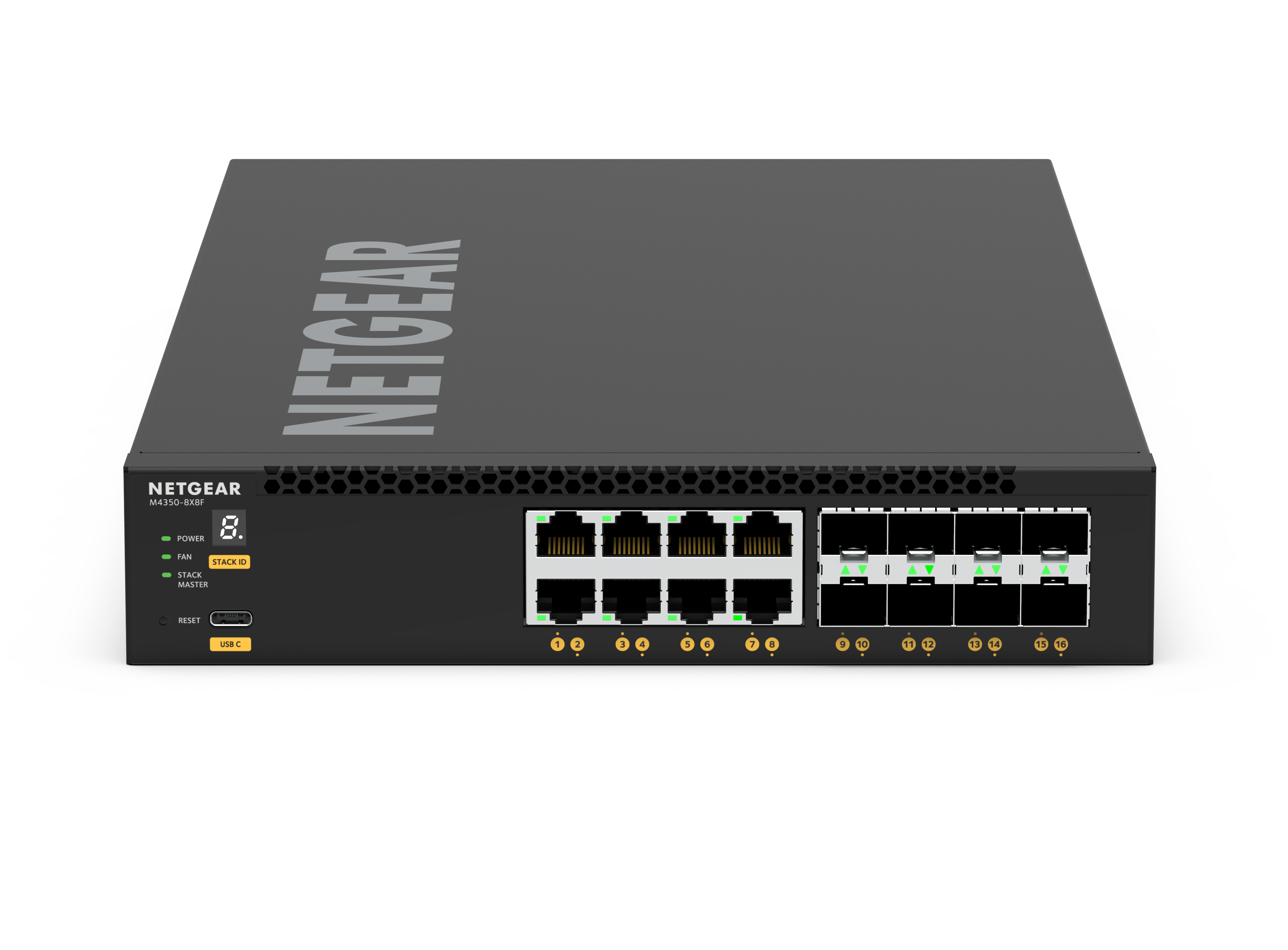 XSM4316 16-Port 8x Multi Gig & 8x SFP+ Managed Switch - NETGEAR AV