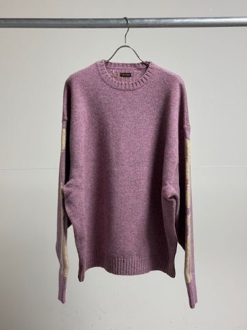 KAPITAL (キャピタル) 5G ウール BONEクルーセーターライトパープル