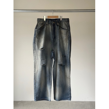 ANCELLM（アンセルム） DAMAGE WIDE 5P DENIM PANTS（INDIGO） s.t.c