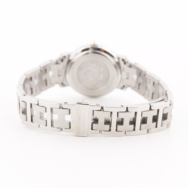 HERMES ヴィンテージ エルメス クリッパー SS ブラック文字盤 CL4.210